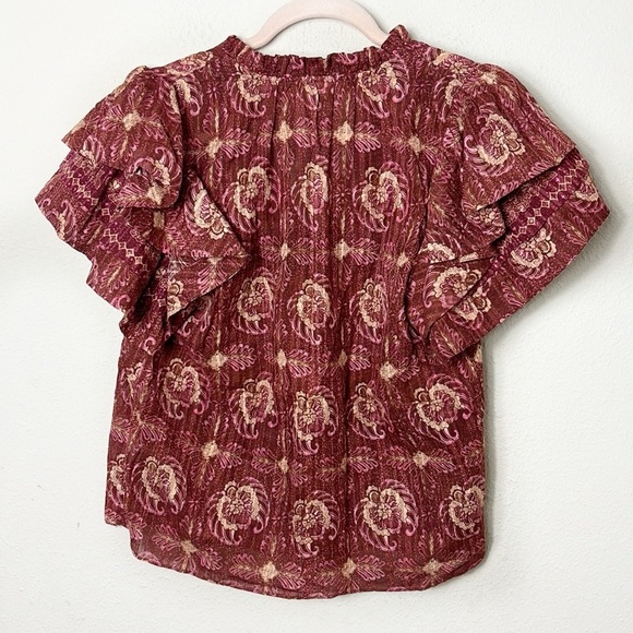 Ulla Johnson Lilli Top in Amaranthus size 4 - Picture 7 of 16